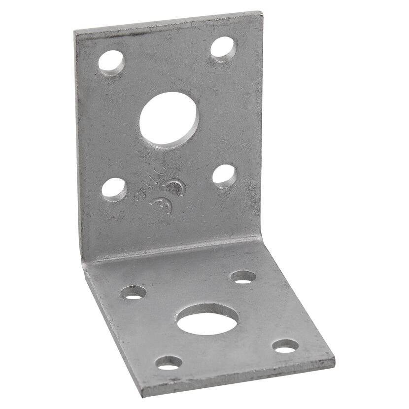 HV-Winkelverbinder Stahl magnodur-beschichtet 5 x 5 x 43,5 cm 12 Stück