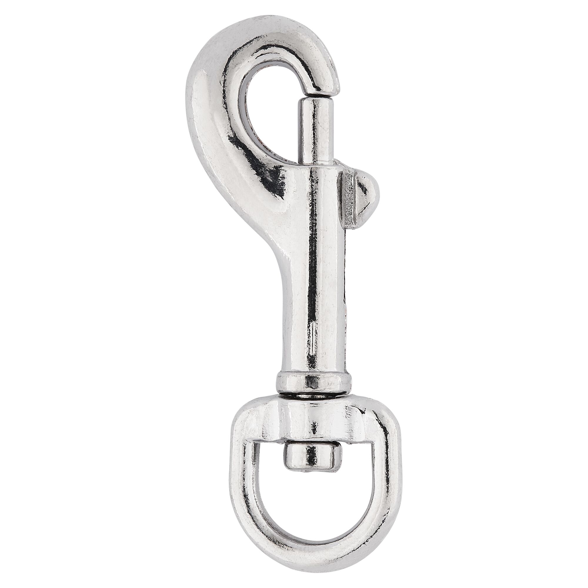 Vernickelter Bolzenkarabiner aus Zinkdruckguss