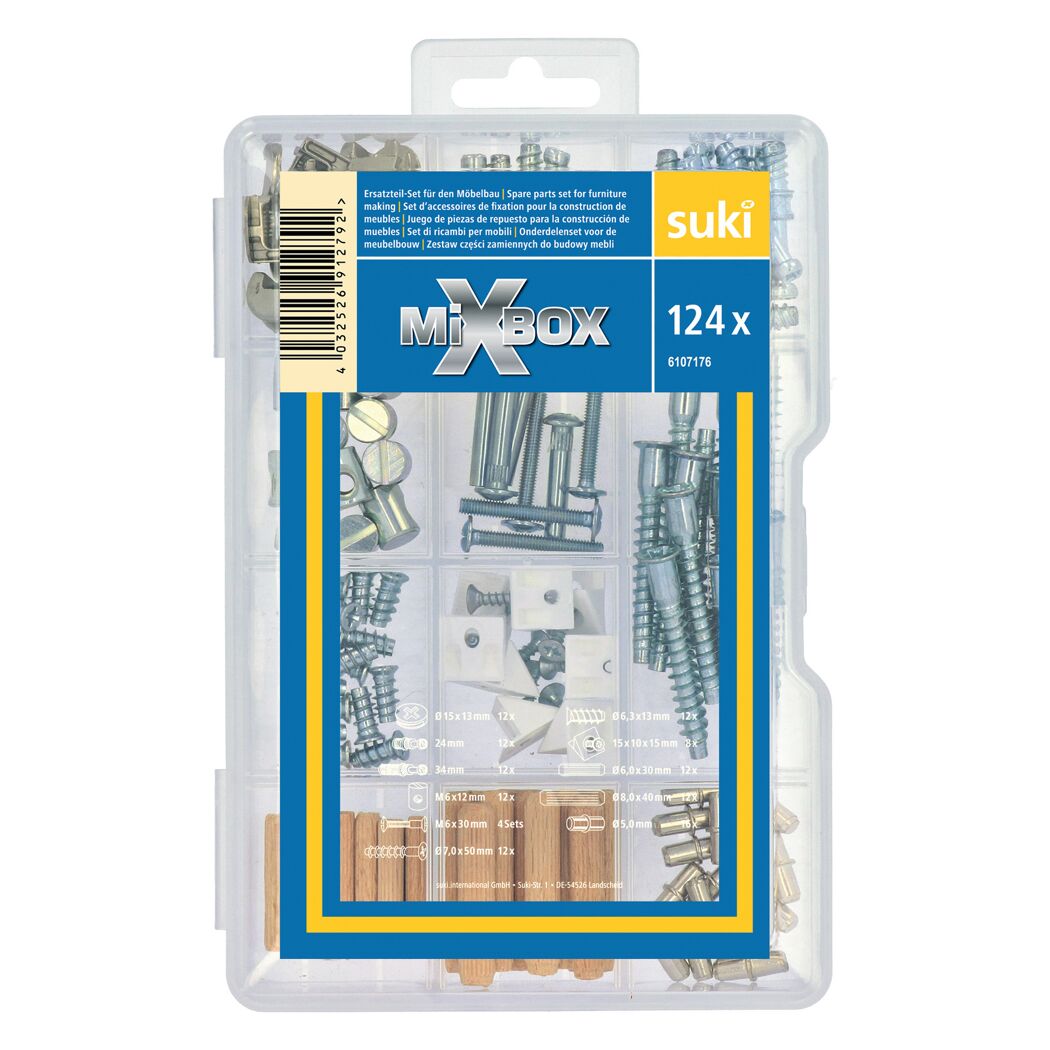 Suki MiX Box 124x Möbelbeschläge Set