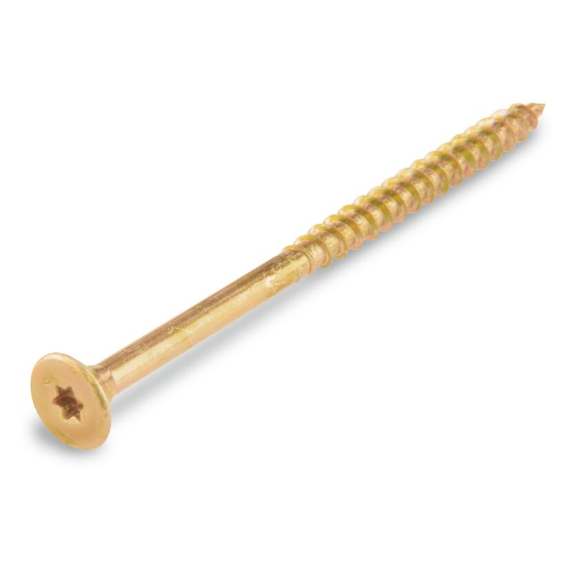 Goldene Spanplattenschraube