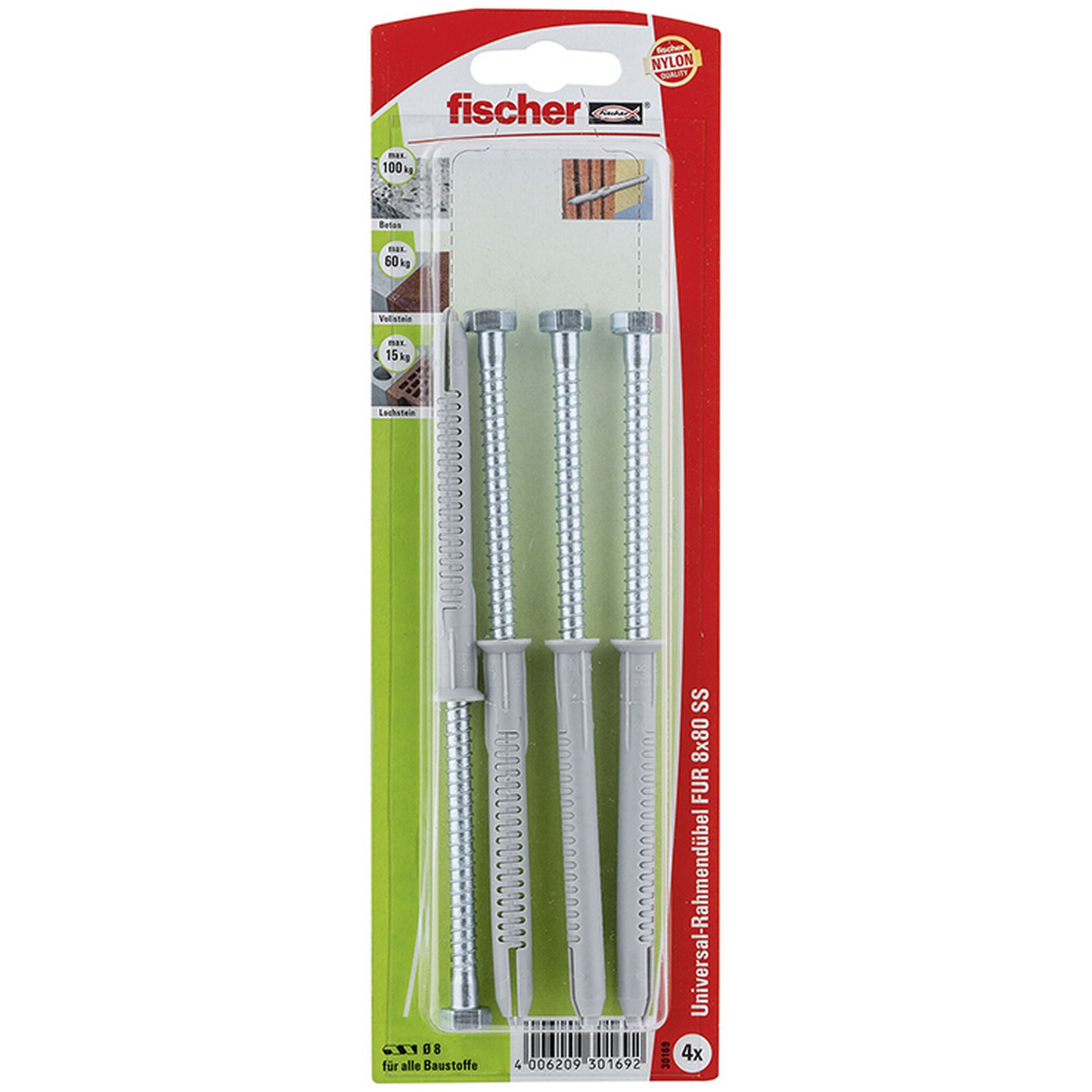 Fischer Rahmendübel 4 Stück