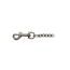 Taschenkette mit Karabiner vernickelt