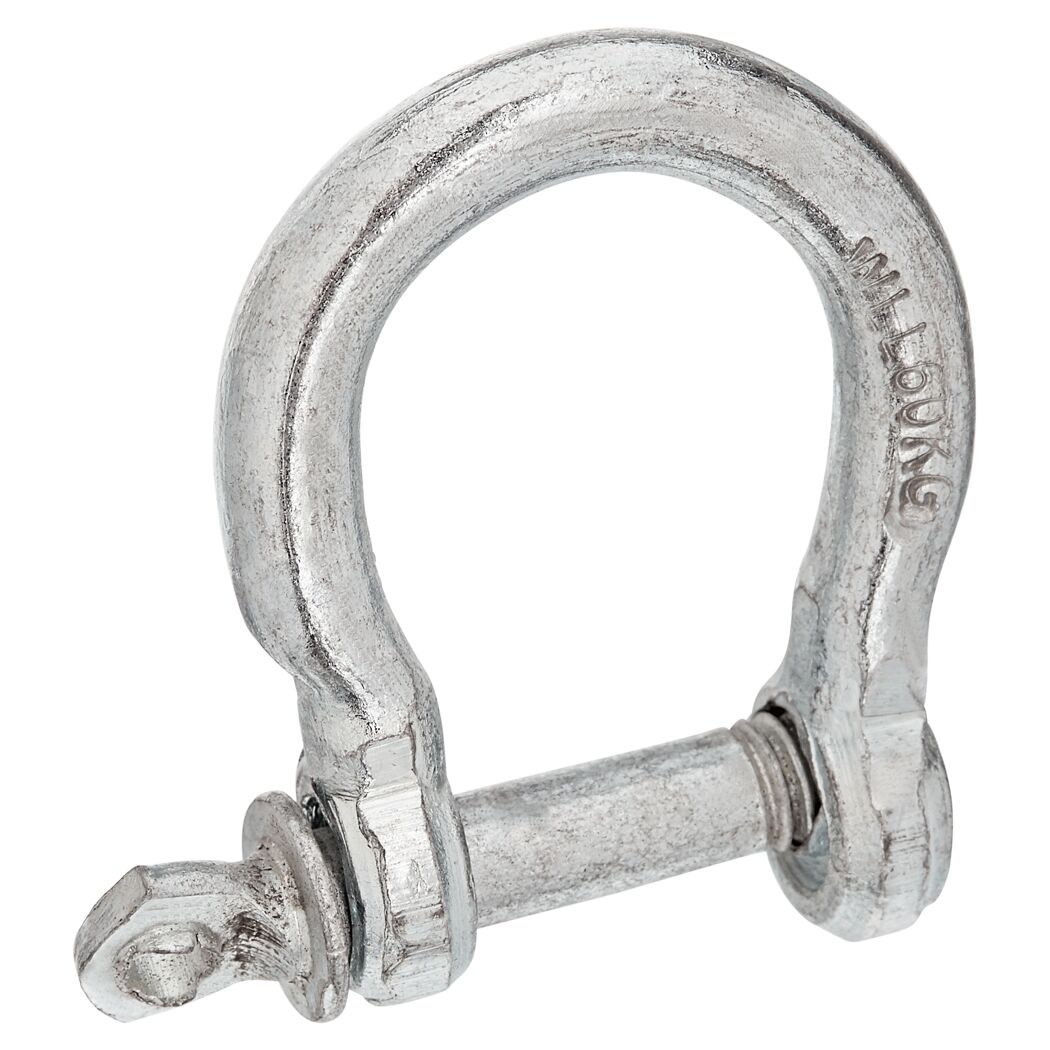Schäkel 5mm geschweift 2 Stück verzinkt