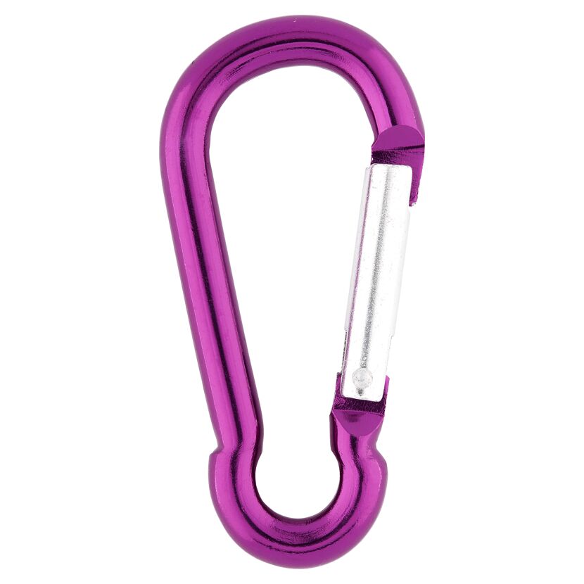 Karabinerhaken Aluminium Ø 8 x 80 mm lila