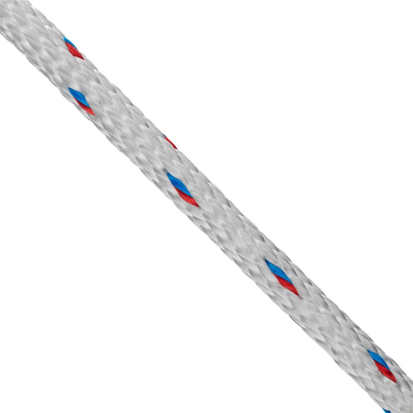 Schlangentau spiralgeflochten weiß Meterware Ø 8 mm