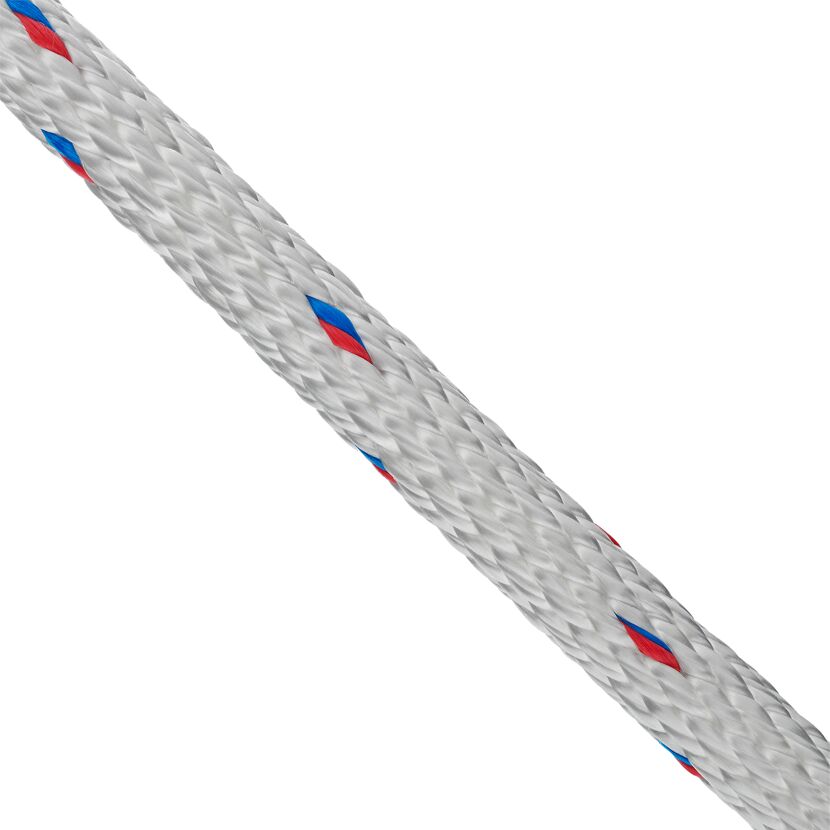 Schlangentau spiralgeflochten weiß Meterware Ø 10 mm
