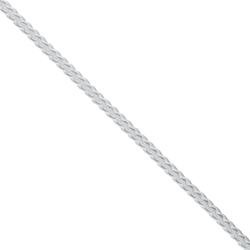 Birolen-Leine geflochten weiß Meterware Ø 4 mm