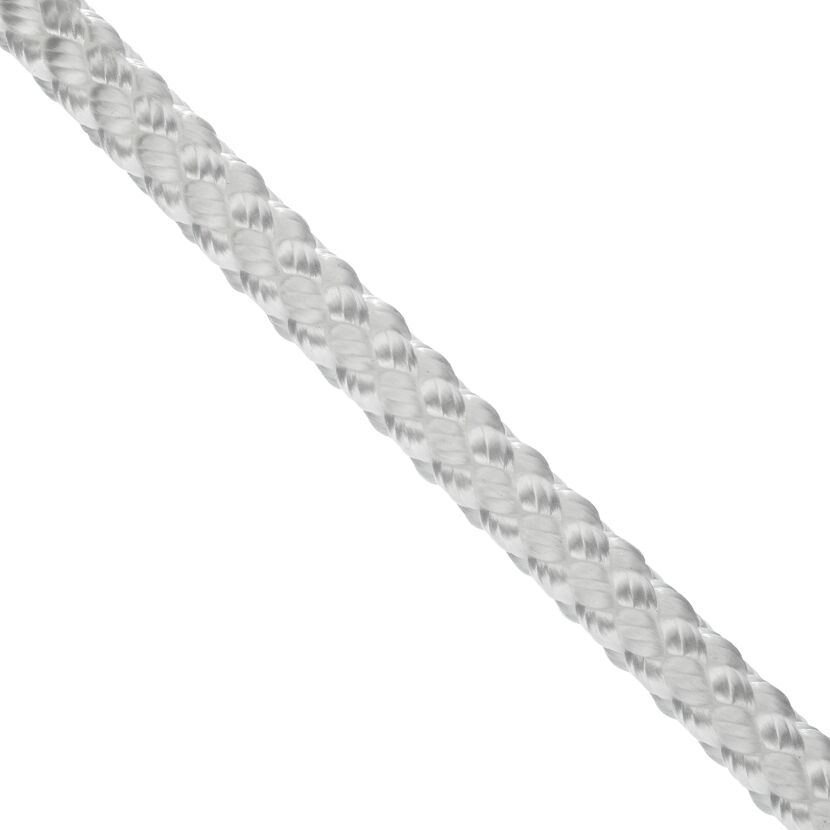 Birolen-Leine geflochten weiß Meterware Ø 8 mm