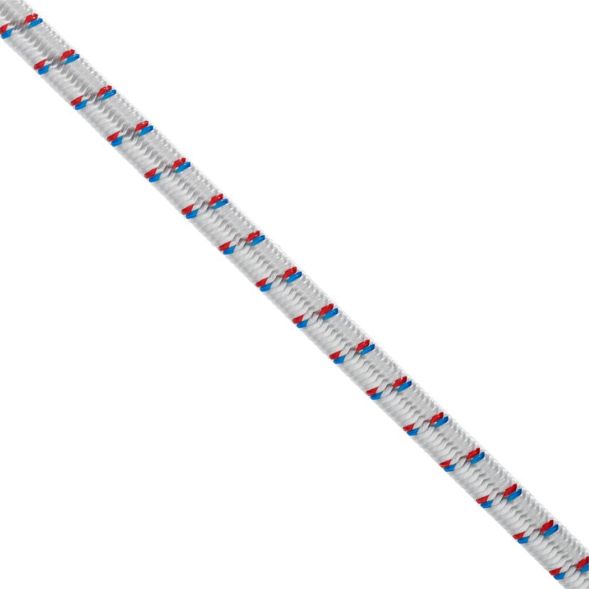 Gummiseil hochelastisch weiß Meterware Ø 6 mm
