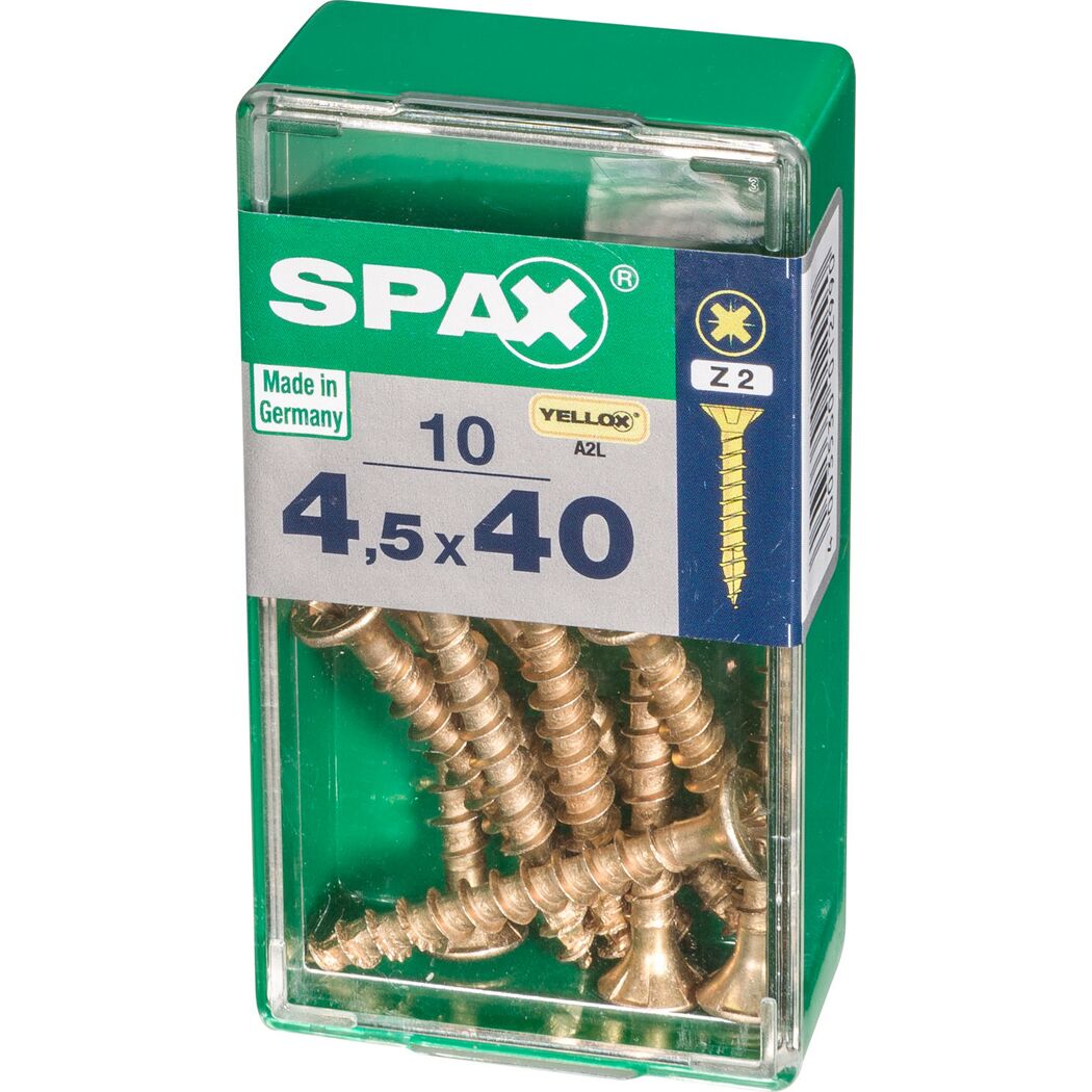 Senkkopfschrauben PZ2 Ø 4,5 x 40 mm 10 Stk.
