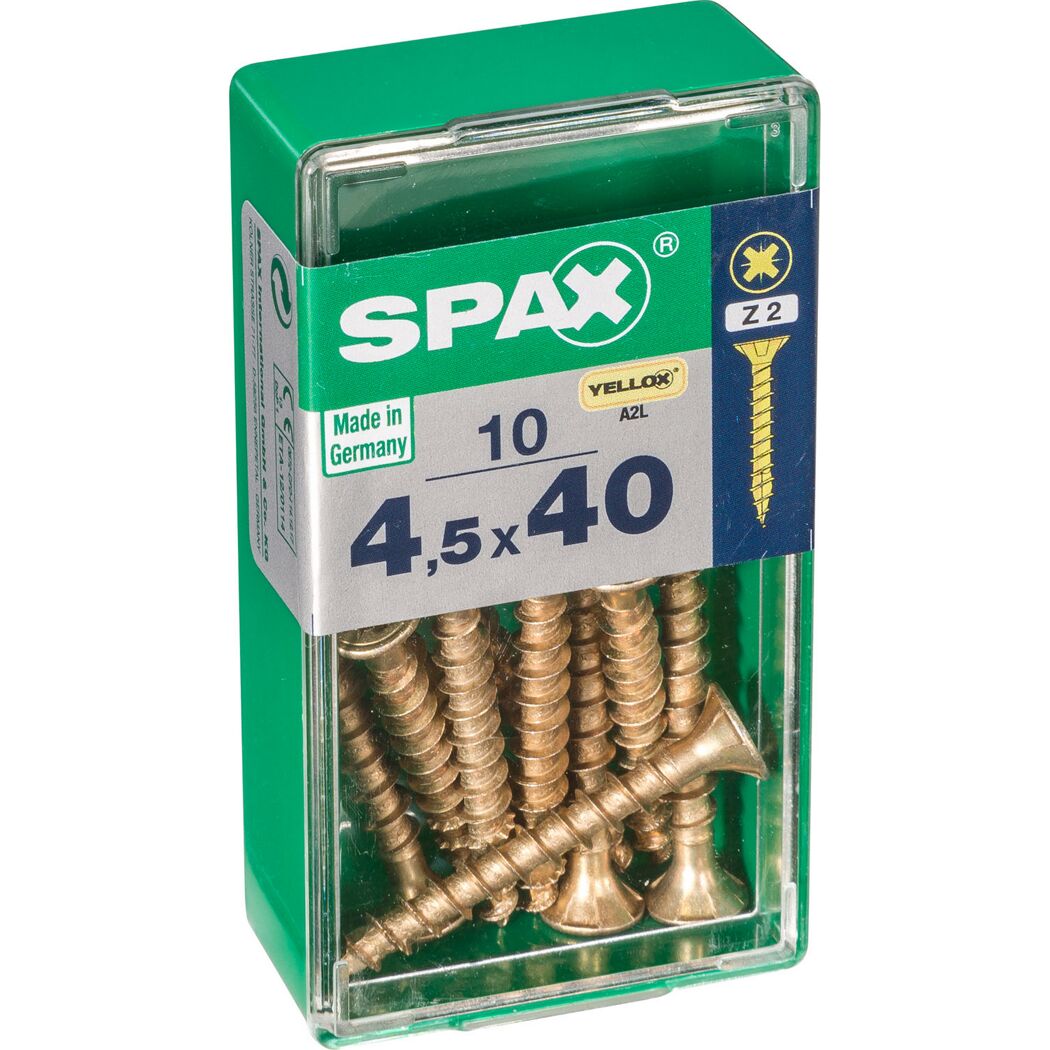 Senkkopfschrauben PZ2 Ø 4,5 x 40 mm 10 Stk.