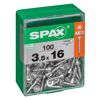 Universalschraube T-Star plus T15 Stahl 3,5 x 16 mm 100 Stück