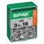 Universalschraube T-Star plus T15 Stahl 3,5 x 16 mm 100 Stück