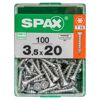 Senkkopfschrauben T-Star Ø 3,5 x 20 mm gelb verzinkt 100 Stück