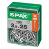 Senkkopfschrauben 'T-Star Plus' verzinkt Ø 3,5 x 25 mm 100 Stück