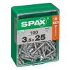 Senkkopfschrauben 'T-Star Plus' verzinkt Ø 3,5 x 25 mm 100 Stück