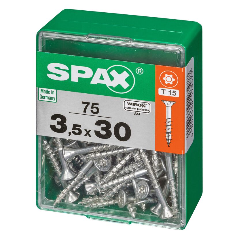 Senkkopfschrauben T-Star 75 Stück Ø 3,5 mm 30 mm