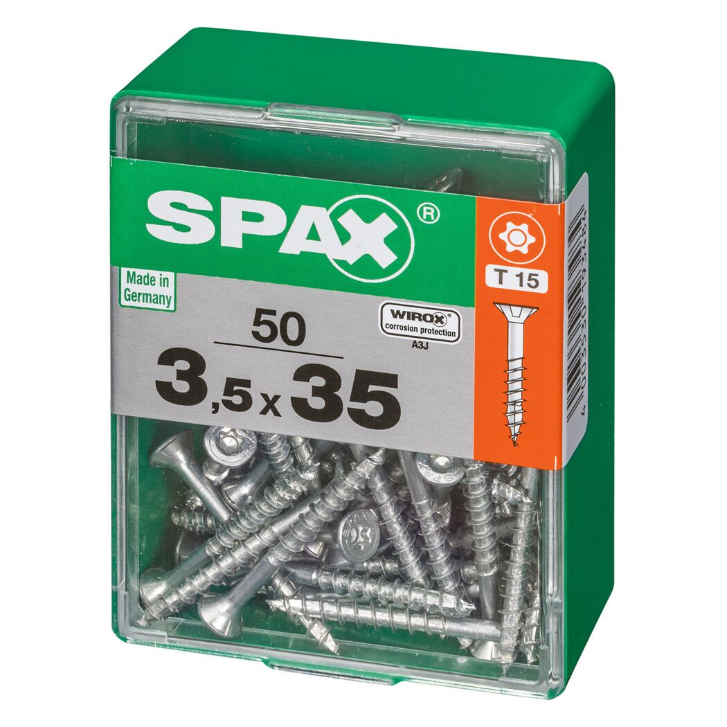 Senkkopfschrauben T-Star Ø 3,5 mm 35 mm 50 Stück