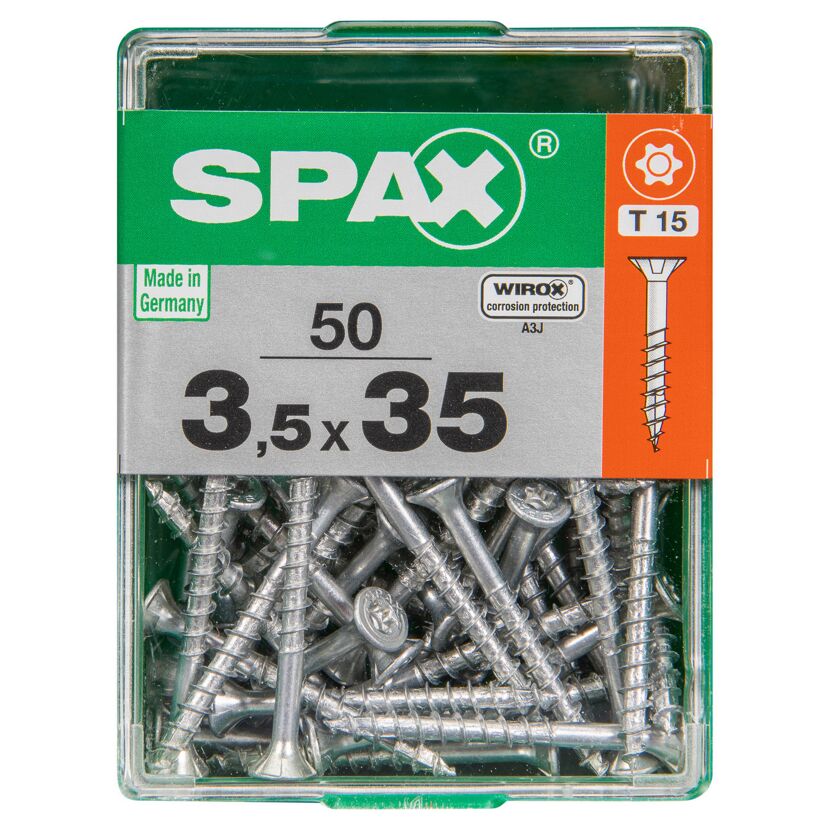 Senkkopfschrauben T-Star Ø 3,5 mm 35 mm 50 Stück