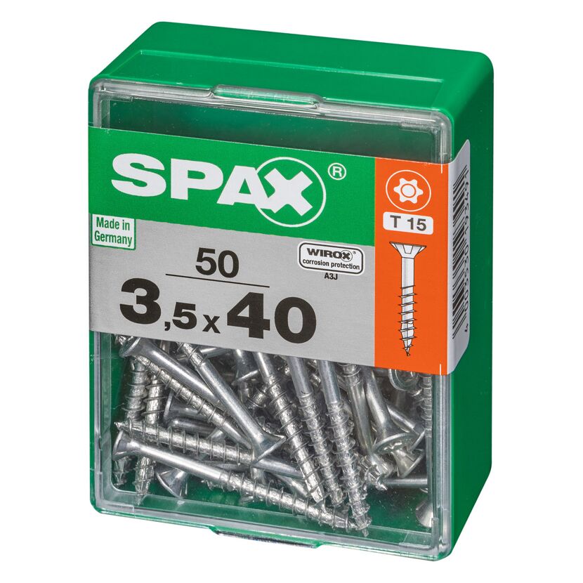 Senkkopfschrauben T-Star Ø 3,5 mm 40 mm 50 Stück