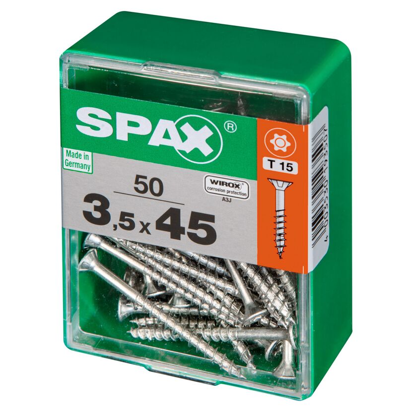 Universalschrauben T-Star plus T15 Stahl 3,5 x 45 mm 50 Stück