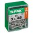 Universalschrauben T-Star plus T15 Stahl 3,5 x 45 mm 50 Stück