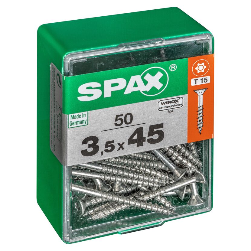 Universalschrauben T-Star plus T15 Stahl 3,5 x 45 mm 50 Stück