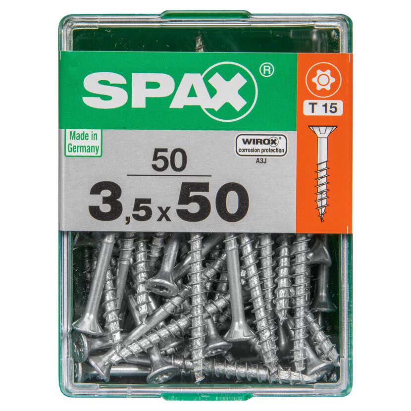 Universalschrauben T-Star plus T15 Stahl 3,5 x 50 mm 50 Stück