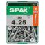 Senkkopfschrauben T-Star Ø 4 mm 25 mm 100 Stück