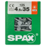 Universalschraube T-Star plus T20 Stahl 125 Stück 4,5 x 35 mm