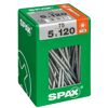 Universalschrauben T20 T-Star plus Edelstahl verzinkt 5,0 x 120 mm 75 Stück