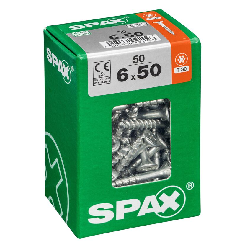 Universalschrauben T-Star plus T30 Stahl 6,0 x 50 mm 50 Stück