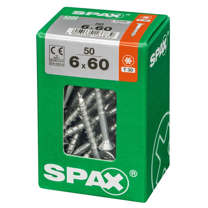 Senkkopfschrauben T-Star Ø 6 x 60 mm 50 Stück