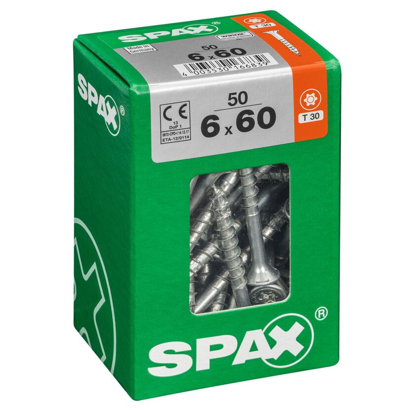 Senkkopfschrauben T-Star Ø 6 x 60 mm 50 Stück