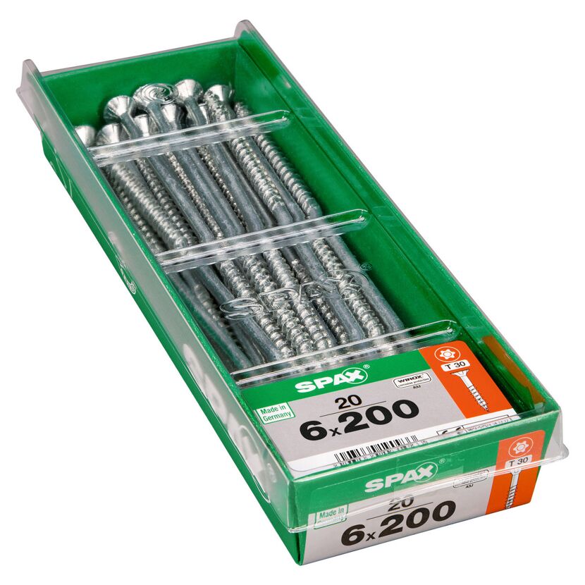 Senkkopfschrauben T-Star Ø 6 x 200 mm 20 Stück