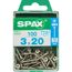 Holzschrauben T10 T-Star plus Edelstahl A2 3,0 x 20 mm 100 Stück