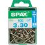Holzschrauben T10 T-Star plus Edelstahl A2 3,0 x 30 mm 100 Stück