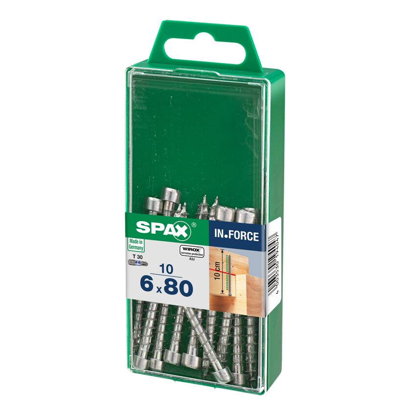 Zylinderkopfschrauben 'In.Force' Ø 6 x 80 mm 10 Stück
