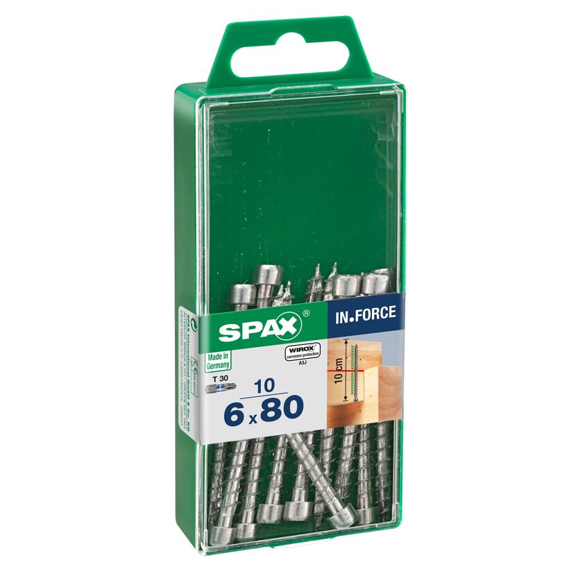 Zylinderkopfschrauben 'In.Force' Ø 6 x 80 mm 10 Stück
