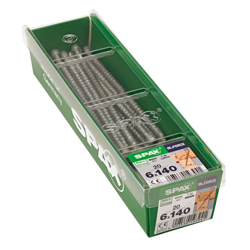 Zylinderkopfschrauben 'In.Force' Ø 6 x 140 mm 20 Stück