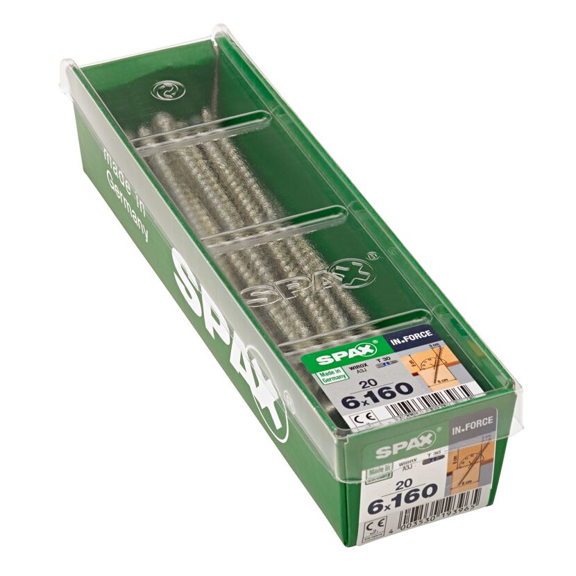 Zylinderkopfschrauben 'In.Force' Ø 6 x 160 mm 20 Stück