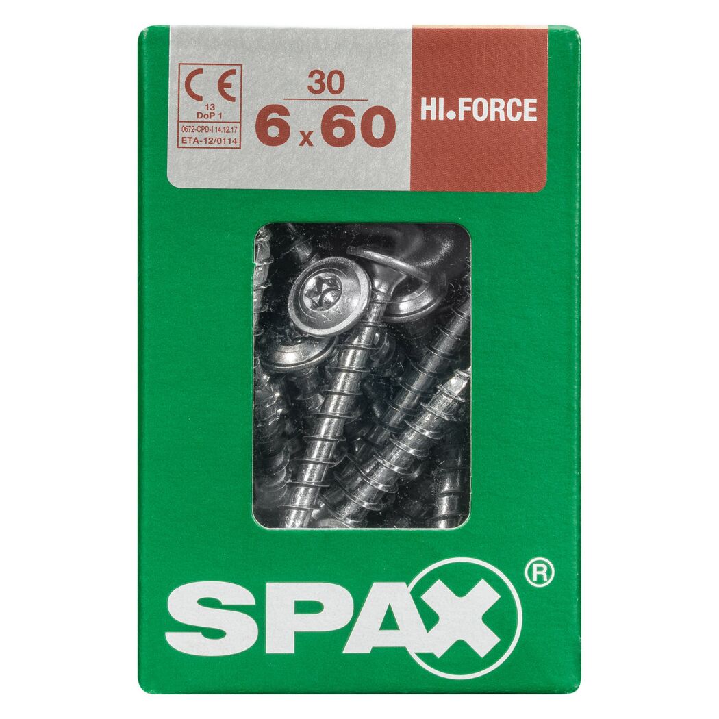 Tellerkopfschrauben Ø 6 x 60 mm 30 Stück
