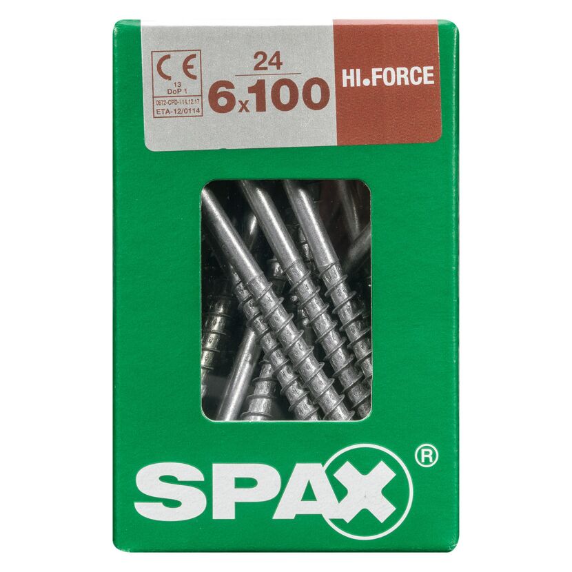 Senkkopfschrauben 'Hi.Force' T30 Ø 6 x 100 mm 24 Stück