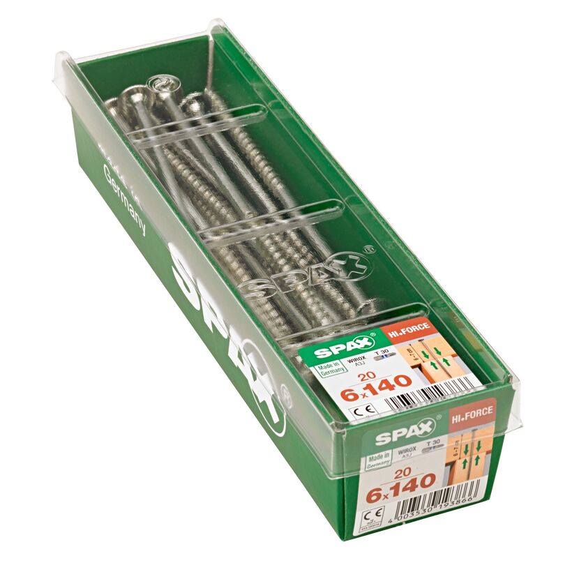 Holzschrauben 'Hi-Force' Ø 6 x 140 mm 20 Stück