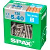 Terrassenschrauben T25 T-Star plus Edelstahl A2 5,0 x 40 mm 125 Stück