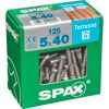 Terrassenschrauben T25 T-Star plus Edelstahl A2 5,0 x 40 mm 125 Stück