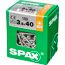 Linsensenkkopfschrauben T-Star plus T15 Stahl 3,5 x 40 mm 150 Stück