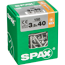Linsensenkkopfschrauben T-Star plus T15 Stahl 3,5 x 40 mm 150 Stück