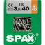 Linsensenkkopfschrauben T-Star plus T15 Stahl 3,5 x 40 mm 150 Stück