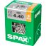 Linsensenkkopfschrauben T-Star plus T20 Stahl 4,0 x 40 mm 125 Stück